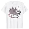 Opossum Självvård Rolig Djur T-shirt Högkvalitativ Mode Överdimensionerad Kortärmad T-shirts Unisex Vardag Ren Bomull T-shirts