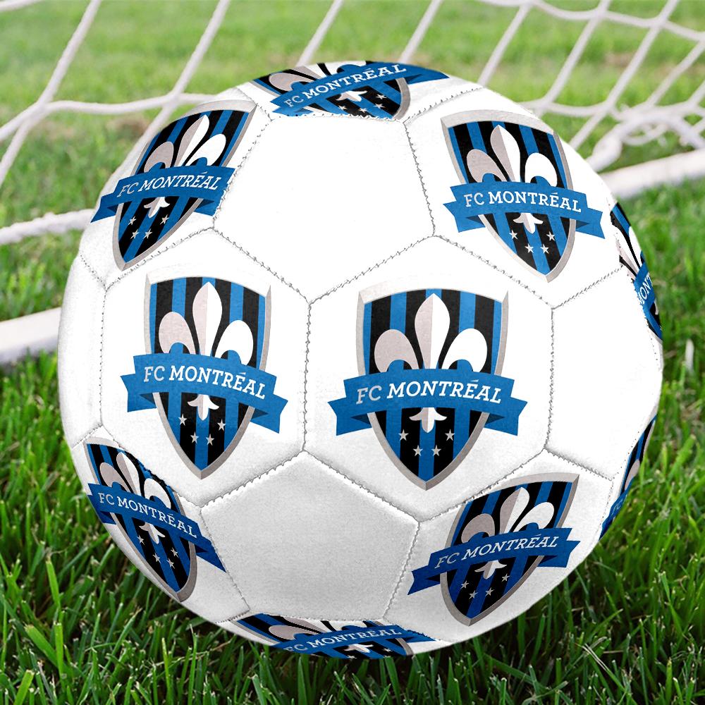 Pallone da Calcio CF Montreal taglia 5, colorato, adatto a tutte le età, cucito a macchina, materiale PVC, qualità da competizione, durevole e ad alto rimbalzo