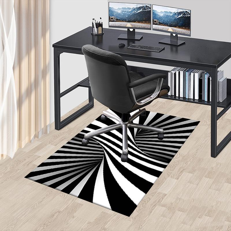 1 Stück gestreifter Spiral-Extragroßer rutschfester Teppichboden, Büro, Familie, Schlafzimmer, Studio, Großer Bereichsteppich, Innenbereichsteppiche, Lebendige Farben