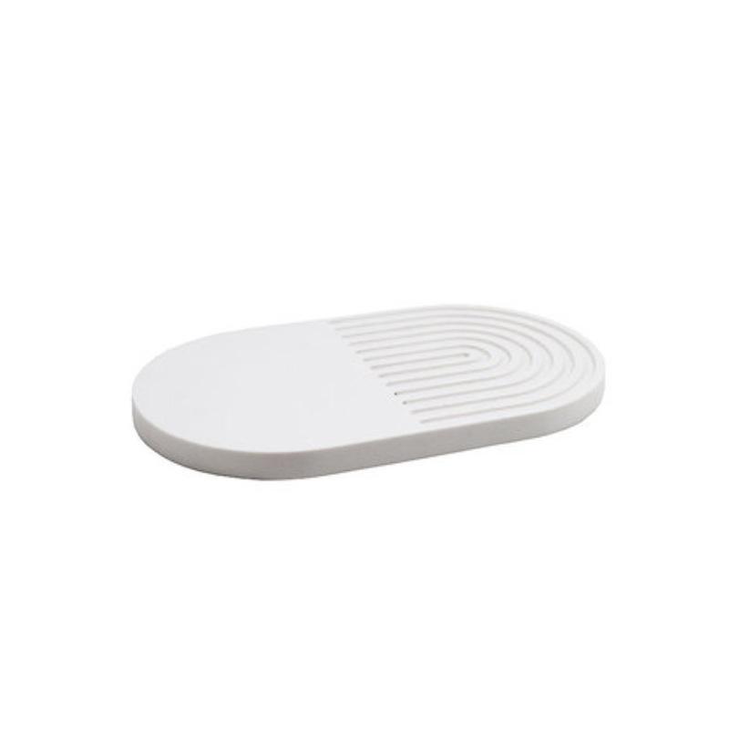 

Nordic Resin/marble Concave and Convex Tray Fruit Plate Metal Ball Ornaments European Dinner Plate Entrance Model Room Club