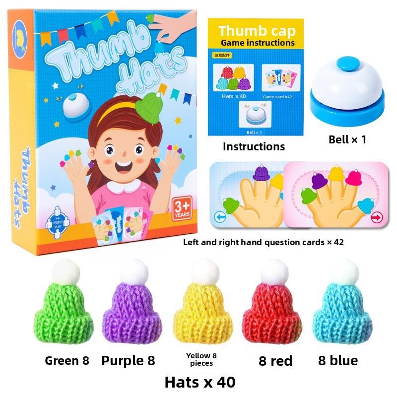 

Детский развивающий колпачок на палец для распознавания цветов, игрушка для тренировки, для интерактивной игры с родителями