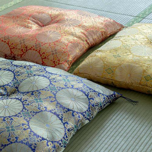 [Buddhist Altar. Te to Te Hand to Hand] Buddhist altar cushion, Shinkintsu, Yellow Buddhist memorial service, Buddhist altar, Buddhist ceremony, Obo