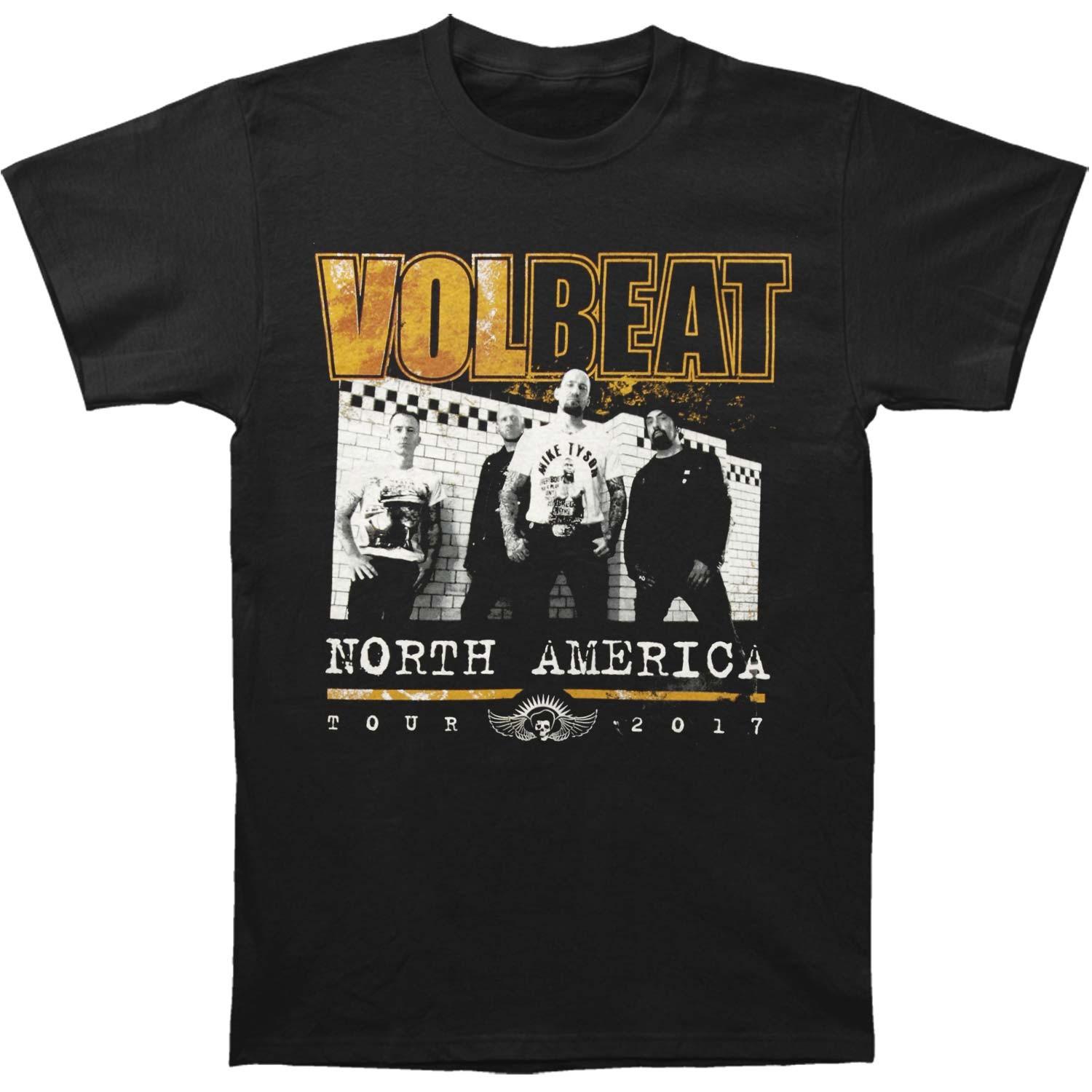 Men s Volbeat Band Photo 2017 Tour T-shirt Small Black 3XL