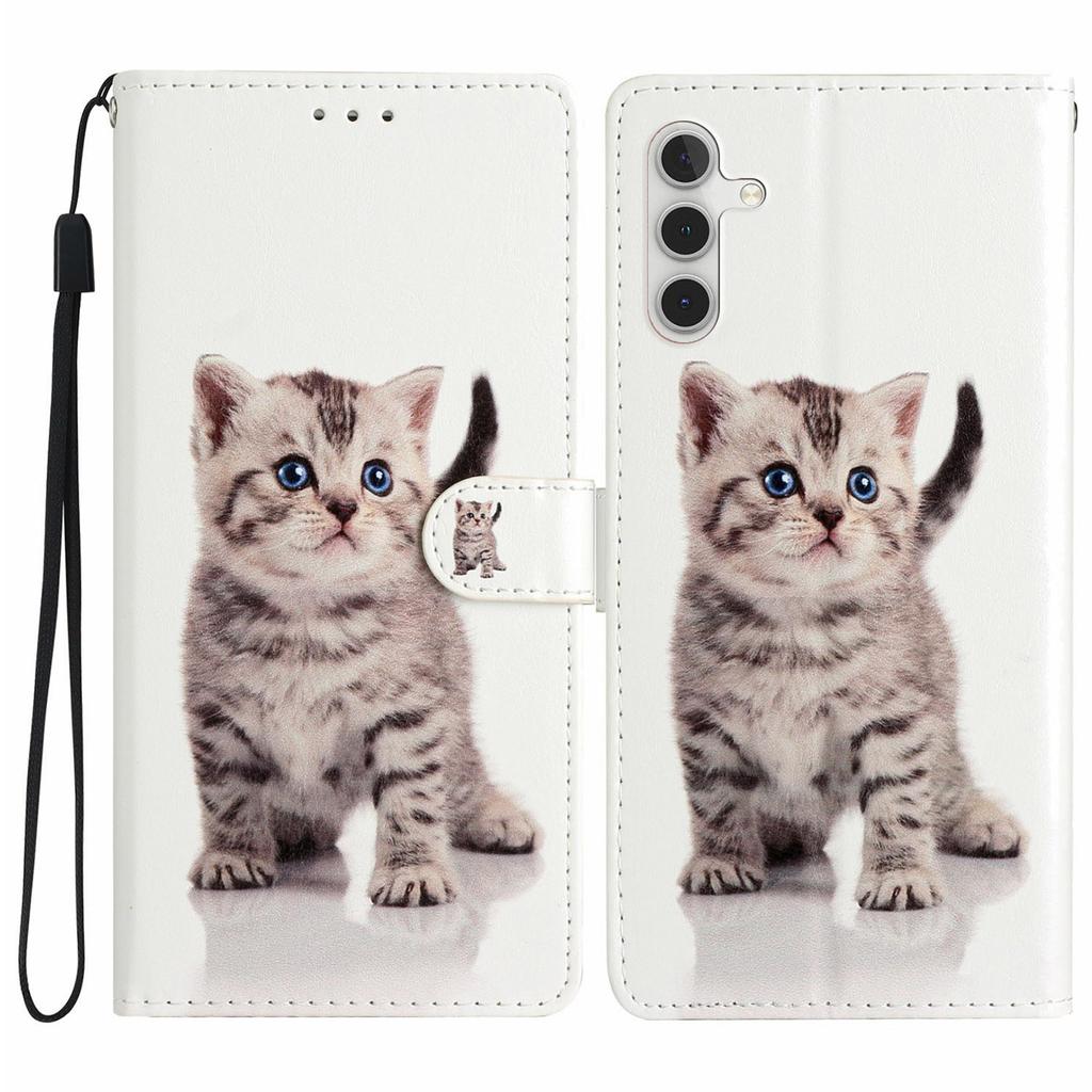 For Samsung Galaxy A36 5G Wallet Case PU Leather Pattern Printing Stand Phone Cover with Strap