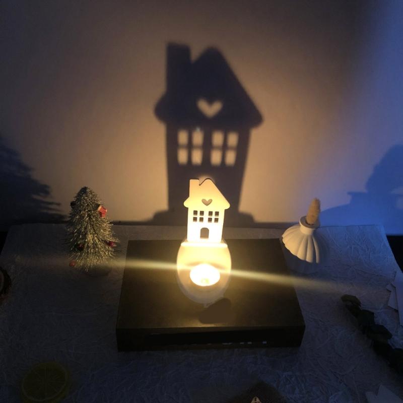 Heart House Candle Holder Molds for Resin Epoxy Casting Mold DIY House Shaped Candlestick Mould with Base Home Decors