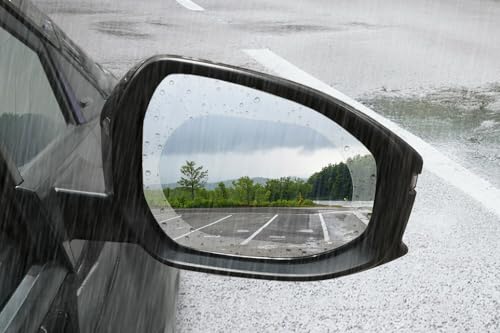 

Made in Japan, Set of 2, Hydrophilic Film, Door Mirror, Side Mirror, Car Anti-Fog Film, Universal, Oval, 100mm x 135mm