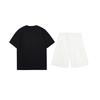 Li-Ning Plain Simple Fashion Comfortable Versatile Round Neck Pullover Short Sleeve T-Shirt Casual Sports Set Unisex Tops AHSU801-2+AKST593-7