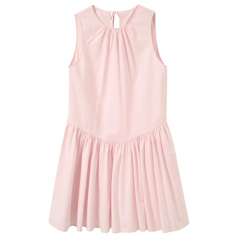 2025 Summer Pleated A-Line Cotton Sleeveless Dress