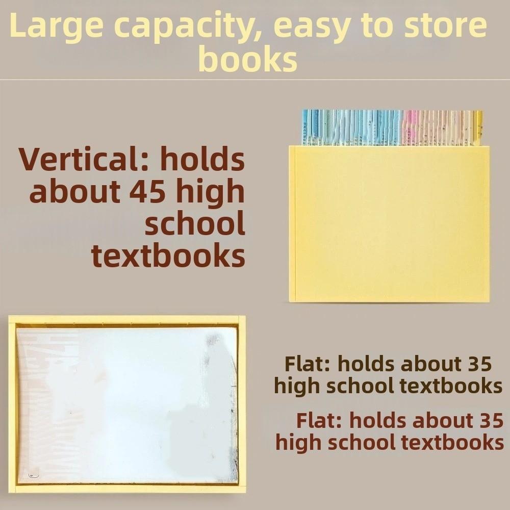 with Pulley Wheels Book Sorting Box Stackable Storage Organizer Clothes Storage Box  Student Desk