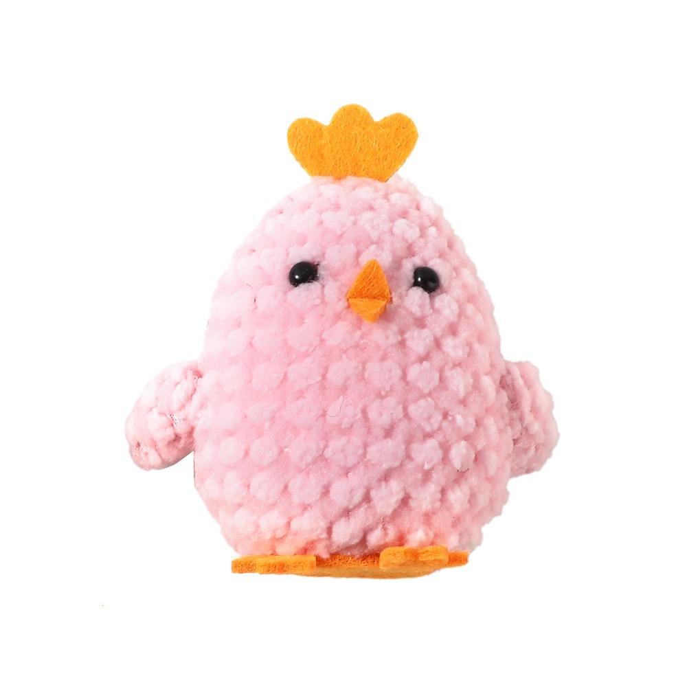Party Dekorace Roztomilý Háčkovaný Kuřátko Přívěsek Ručně Vyráběný Barevný Kuřátko Vtipné Zvířecí Přívěsek Kancelářská Dekorace