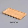 Bamboo Wood Serving Tray Set
