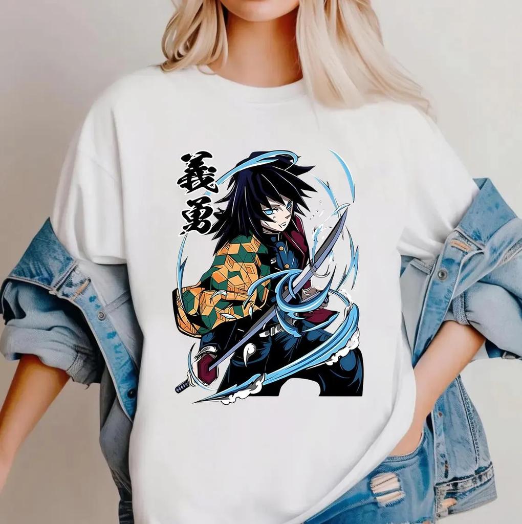 Tomioka Giyu Demon Slay Anime Shirt Giyu Kimetsu No Yaiba Demon Anime Gift Unisex and Women Tshirt