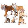 Siberian, Male, African, and White Tiger Cognitive Toy Set for Kids.