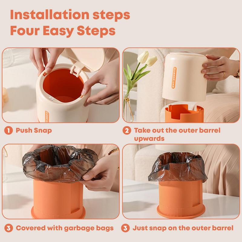 Creative Mini Small Waste Bin Desktop Garbage Basket Home Table Plastic Office Supplies Trash Can Dustbin Sundries Barrel Box