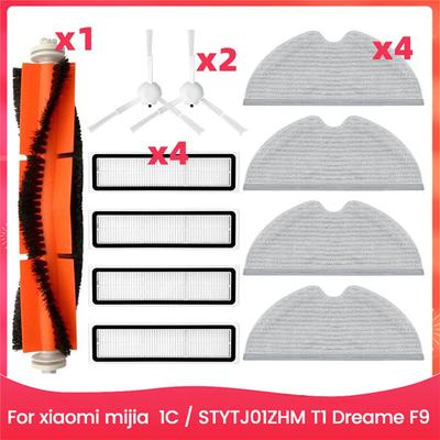 A65T-Für Xiaomi Mijia 1C / STYTJ01ZHM T1 Dreame F9 Roboter Staubsauger Hepa Filter Haupt Seitenbürste Mopp Tuch Ersatzteile
