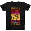 Fishing Better Than Office Best Seller Funny Gift Tee Black T Shirt 143