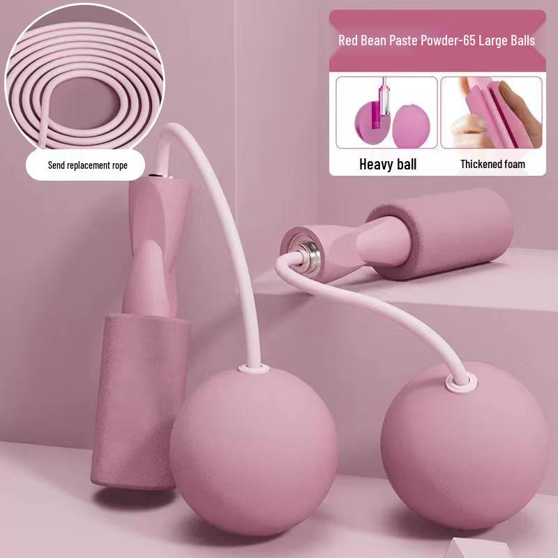 Weighted Cordless Jump Rope with Double Bearings for Indoor Training