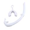 Silicone Foldable Snorkel with Compact Storage Case Women Men Roll Up Snorkel Wet Breathing Tube For Snorkeling