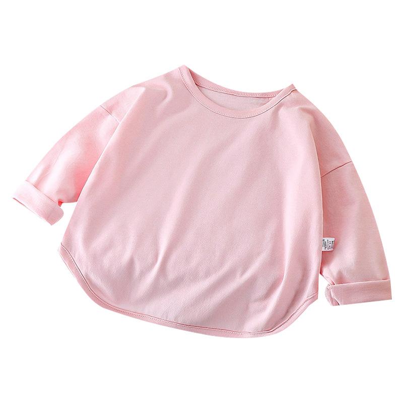 Children's Cotton Long Sleeve T-shirt Autumn Girls' Undercoat Boys' Casual Top