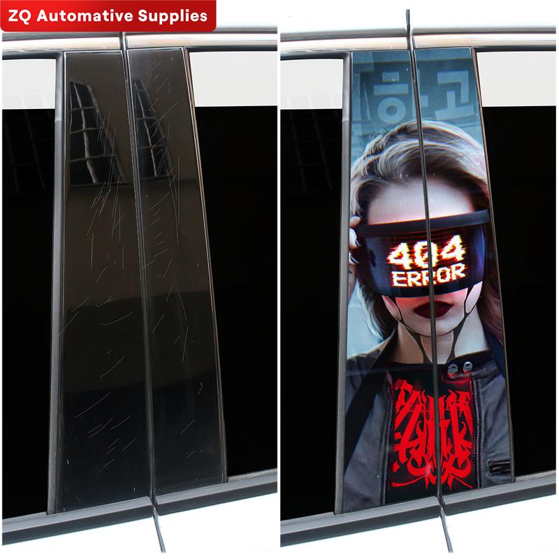 Cyberpunk Beauty Car Stickers Car B-pillar Vinyl Decals Waterproof Auto Center Pillar Sticker Cover Scratches Vehicle Decor