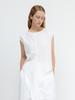 Race Nep Linen Blouse_White
