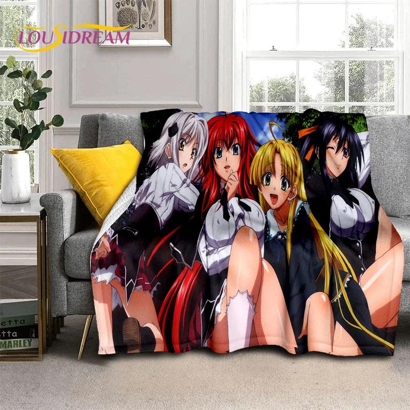 Cartoon Sexy Girl High School DxD Anime 3D Blanket,Soft Throw Blanket for Home Bedroom Bed Sofa Picnic Travel Cover Blanket Kids