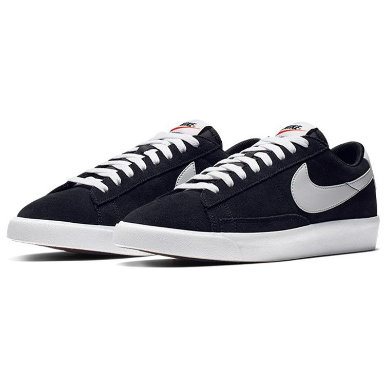 New Nike Blazer Low Premium Vintage Suede Black White 538402-004