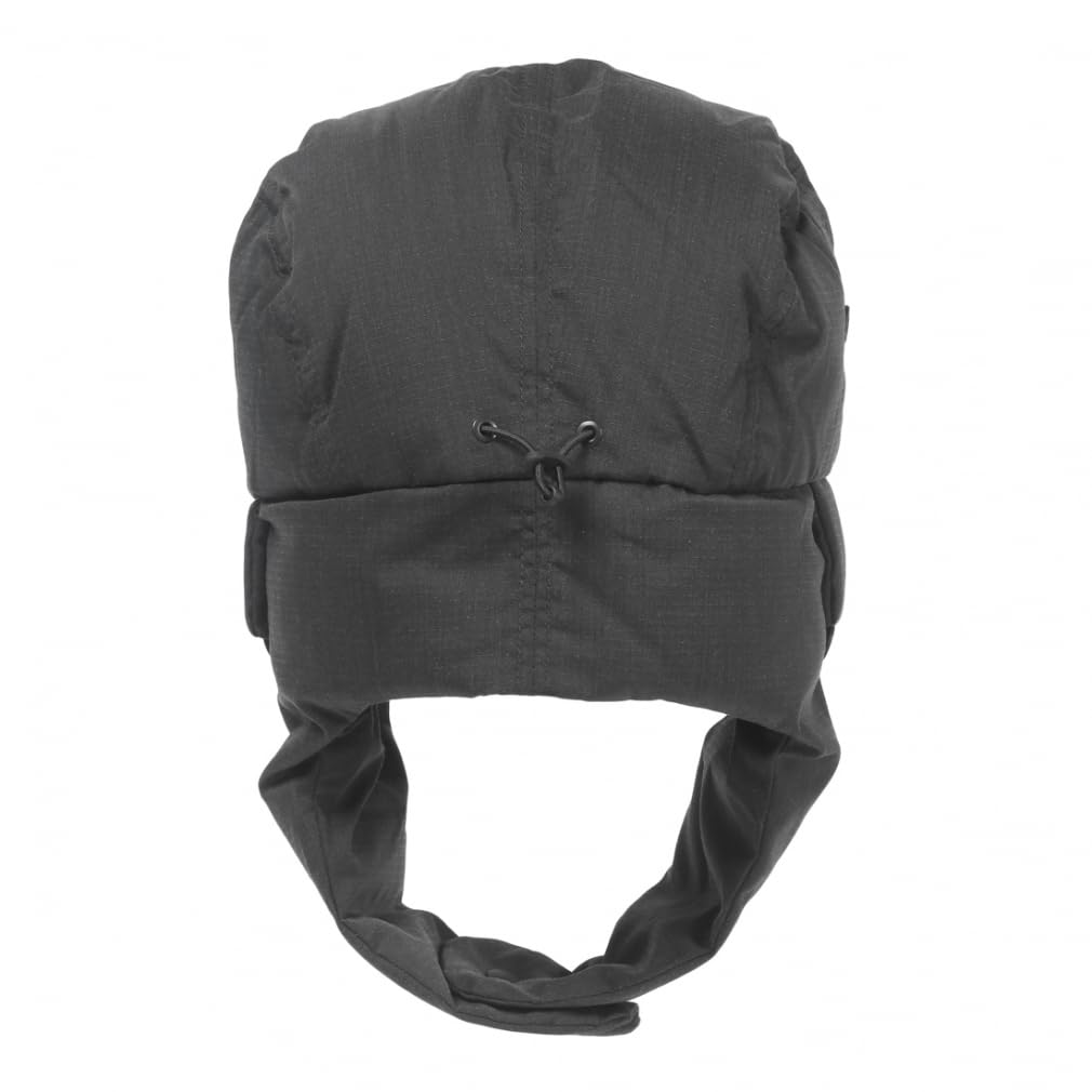 NANGA HINOC RIPSTOP DOWN EAR FLAP CAP (NA24413B10), Black, One Size Fits Most (Parallel Import)