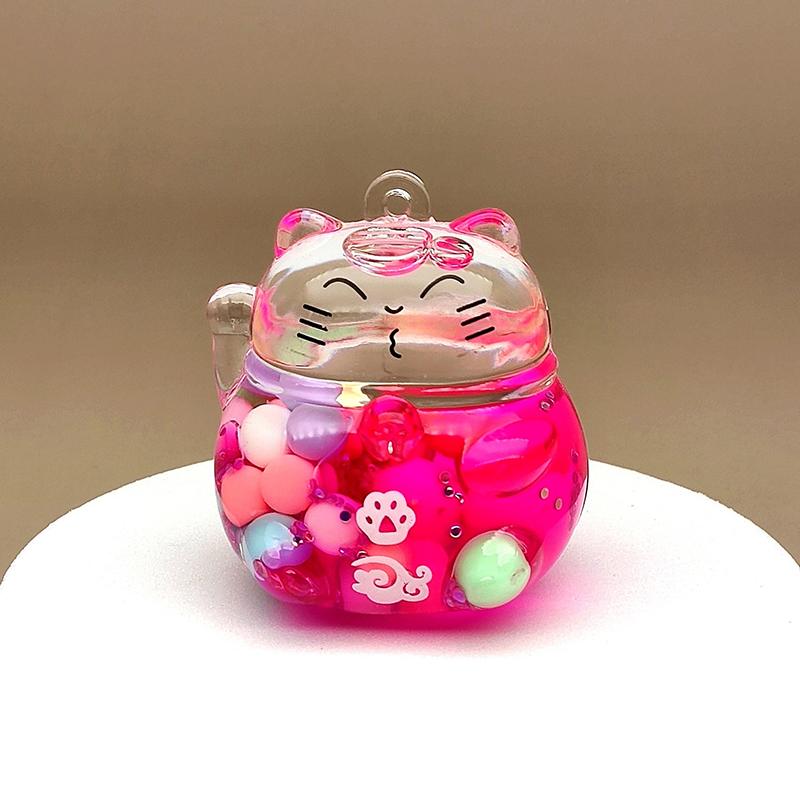 

1pcs Mini Resin Cartoon Cat Miniature Figures 3D Little Ornament Micro Landscape DIY Dollhouse Garden Decoration Craft Gift Present темно-розовый