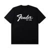2026 Estate Top in Cotone Fenda Chitarra Basso Strumento Musicale Manica Corta Uomo e Donna Estate Stampa Jazz Rock T-Shirt