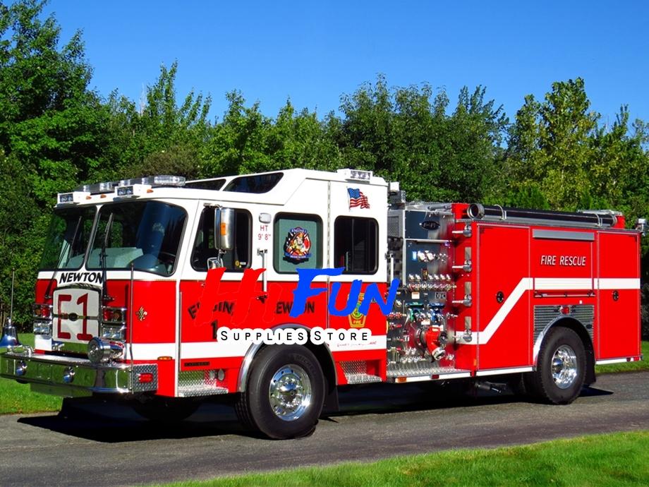 Diy Full Drill Diamond Mosaic Fire Trucks Rescue Truck Diamond Painting Ladder Truck Wall Decor Picture of Rhinestones Kit