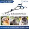 Curved Dog Grooming Scissors 6.69 inches Round Tips Pet Grooming Shears for Dog Cat on Face Paw Hair Trimming Right Left Handed