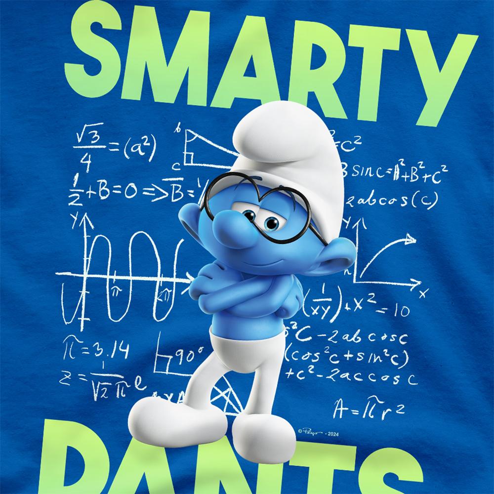 The Smurfs Unisex Adult Smarty Pants T-Shirt