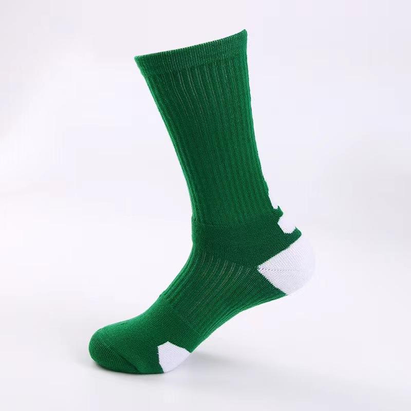 Men's Spring and Autumn Professional Basketball Running Sports Sweat Absorbing Towel Bottom High Socks