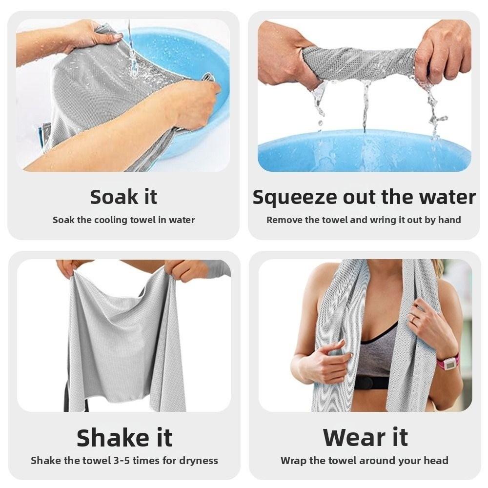 Multicolor Hooded Sunscreen Shawl T Shape Cooling Shawl Cooling Towel Fishing Beach Camping Sports