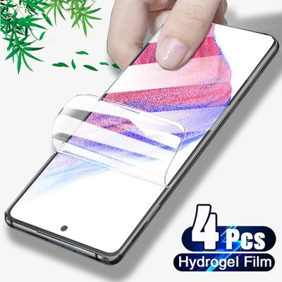 4Pcs Screen Protector For Samsung Galaxy A53 A52 A51 A21S Hydrogel Film A73 A33 A72 A32 A42 A71 A41 A31 S22 S21 Plus Ultra FE