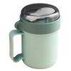 NUOLUX Soup Jar Microwave Safe 500ML Soup Cup Soup Jar Leak Proof Lunch Soup Jar Lunch Jar Soup Cup with Lid Spoon Soup Container Bowl Mug with Handle