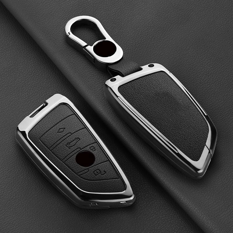 Zinc Alloy Car Key Cover For Bmw X1 X3 X4 X5 X6 X7 1 3 5 6 7 Series G20 G30 G11 F15 F16 G01 G02 F48 Key Chain Accessories