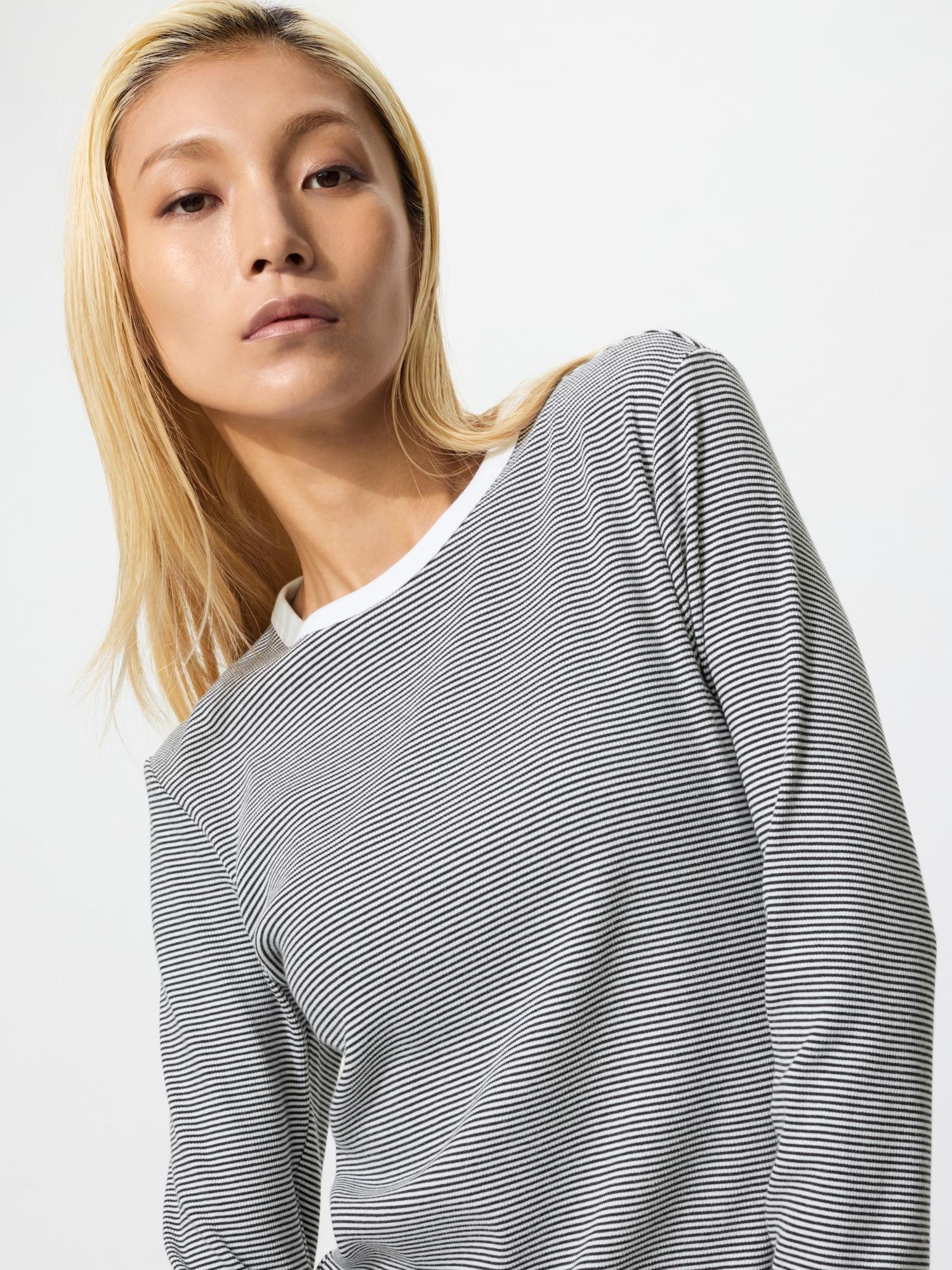 

Uniqlo Japan SofT Rib T Long Sleeve 01 OFF WHITE/XS