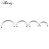 Alisouy 1PC Titanium Internally Thread Horseshoe C-shaped Replacement Accessories   Nose Ring Earring Piercing Body Jewelry