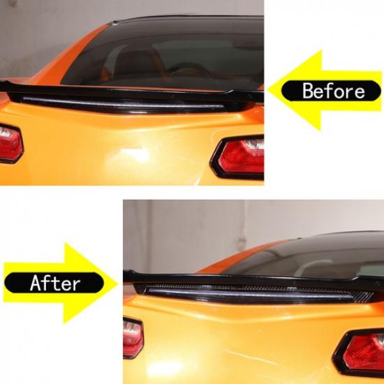 Soft Carbon Fiber Rear Brake Light Decorate Trim Strip For Corvette C7 2014-