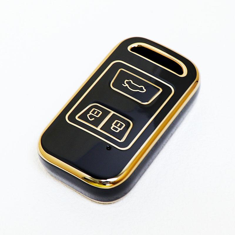 Auto For Cheri Tiggo 8 Keyless Holder Shell Soft TPU Car Key Case Cover Protect For Chery Tiggo 3 5X 4 8 Glx 7 2019 2020 Arrizo