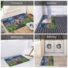 Retro Starry Night German Shorthair Pointer Doormat Anti-Slip Kitchen Bathroom Mat Garden Garage Door Floor Entrance Carpet Rug