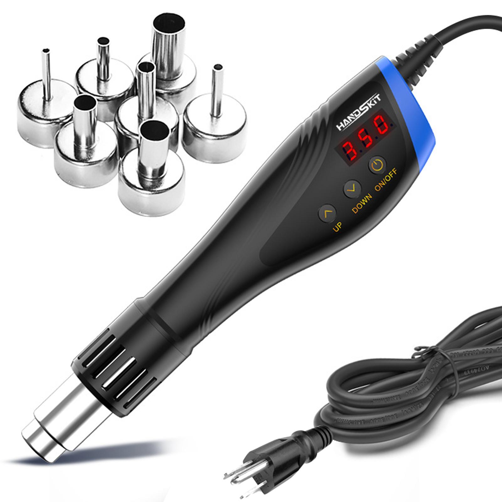 

Цифровой дисплей Компактный домашний аппарат для горячего воздуха DIY с регулируемой температурой US Plug