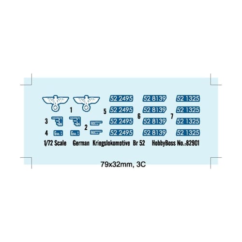 Hobby Boss 1/72 Fighting Vehicle German Military Locomotive Br52