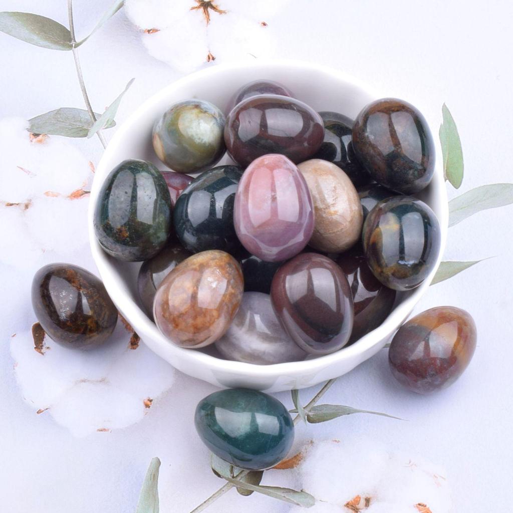 Easter Gemstone Crystal Eggs 2cm - Natural Small Bird Eggs for Display or Play