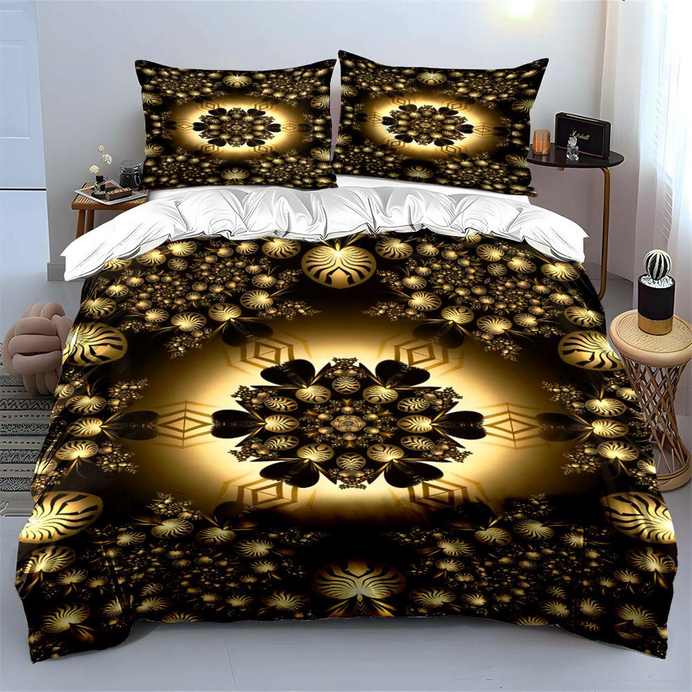 Abstract Floral and Geometric. Bedding Sets Duvet Cover Sets Duvet Covers Pillowcases(1 * Duvet Cover 2 * Pillowcases Without Duvet Insert)