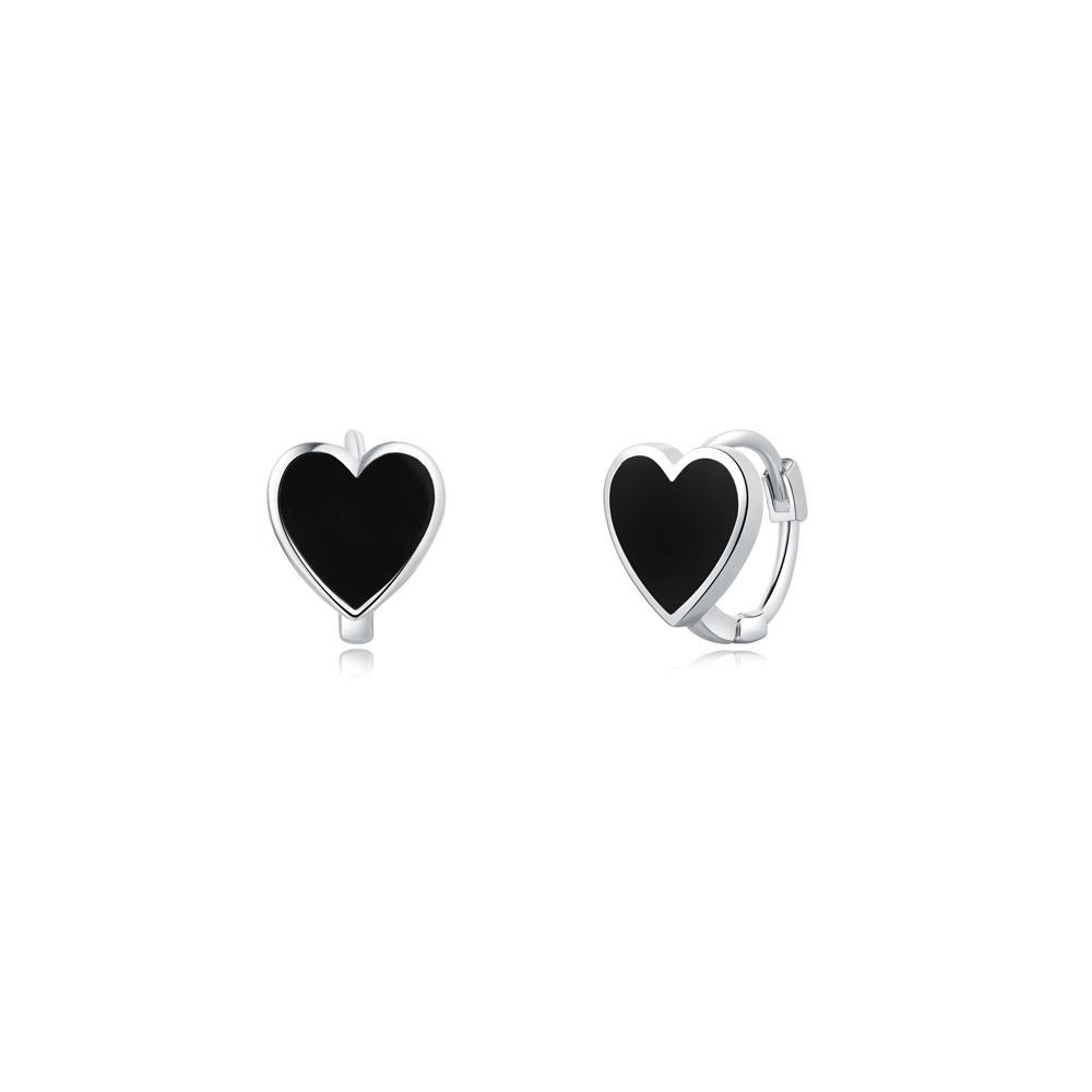 Westisland Heart Silver One-Touch Earrings_Ws0441323