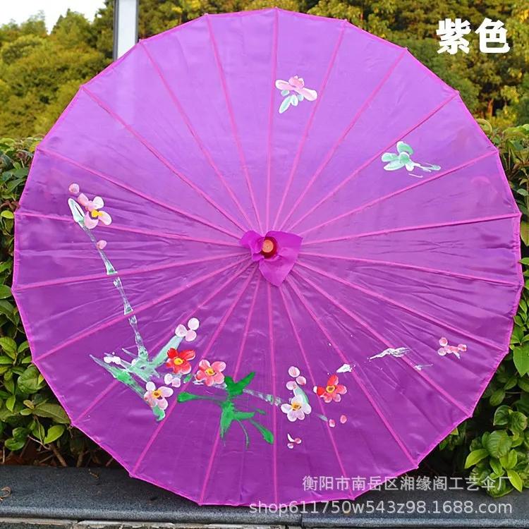 

56cm Art Bamboo Frame Silk Cloth Umbrella Ancient Dance Umbrella Decor Restaurant Ceiling Decorative Bar Setting Craft Umbrellas bamboo Cloth umbrell
