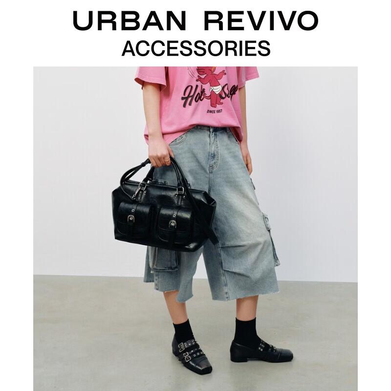 URBAN REVIVO Vintage Academy Style Handbag One Size